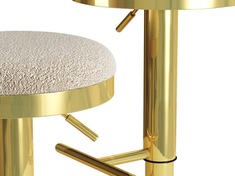 Cult furniture romy adjustable stool 3Dモデル