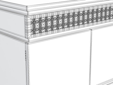 Cult furniture zephyr sideboard 3D Модель
