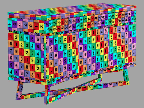 Cult furniture zephyr sideboard 3D Модель
