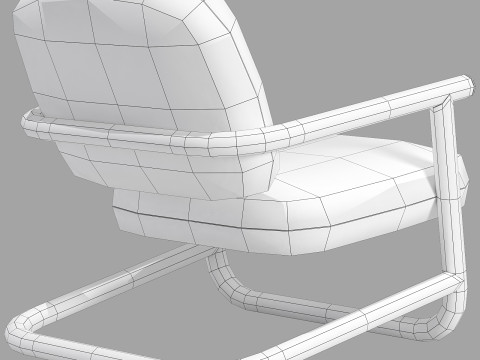 Desalto strong special armchair 3Dモデル