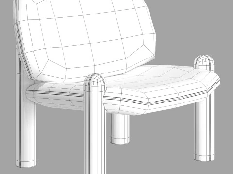 Driade tottori armchair 3D Model