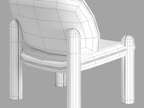 Driade tottori armchair 3D Model