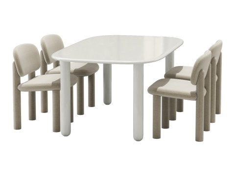 Driade tottori dining set 3Dモデル