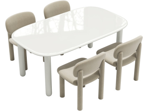 Driade tottori dining set 3Dモデル