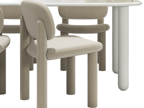 Driade tottori dining set 3Dモデル