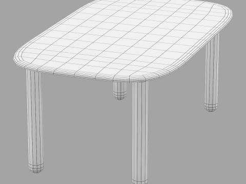 Driade tottori dining set 3Dモデル