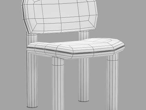 Driade tottori dining set 3Dモデル