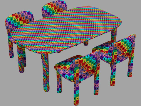 Driade tottori dining set 3Dモデル