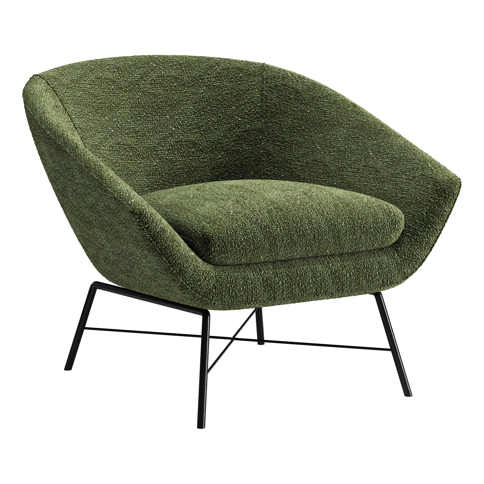 Ethnicraft barrow lounge chair 3D Model .c4d .max .obj .3ds .fbx .stl .blend 