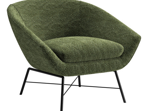 Ethnicraft barrow lounge chair 3D Model