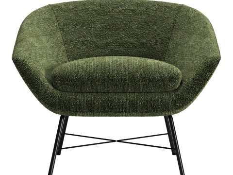 Ethnicraft barrow lounge chair 3D Model