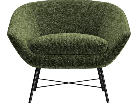 Ethnicraft barrow lounge chair 3D Model