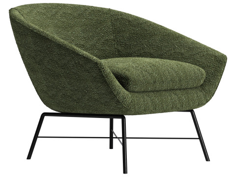 Ethnicraft barrow lounge chair 3D Model