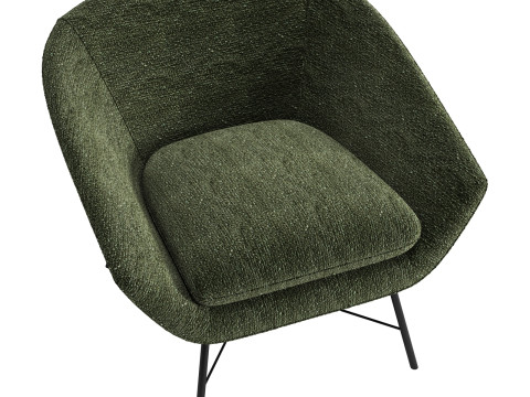 Ethnicraft barrow lounge chair 3D Model
