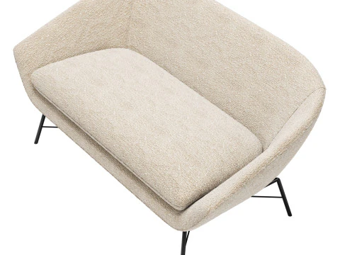 Ethnicraft Barrow-Sofa 3D Modell