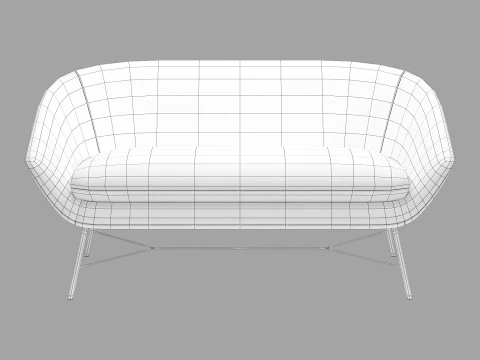 Ethnicraft Barrow-Sofa 3D Modell