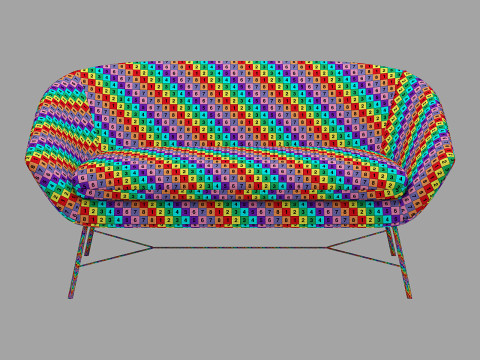 Ethnicraft barrow sofa Modelo 3D