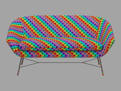 Ethnicraft Barrow-Sofa 3D Modell