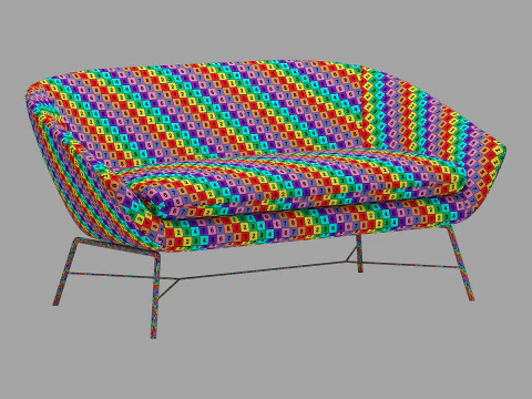 Ethnicraft Barrow-Sofa 3D Modell