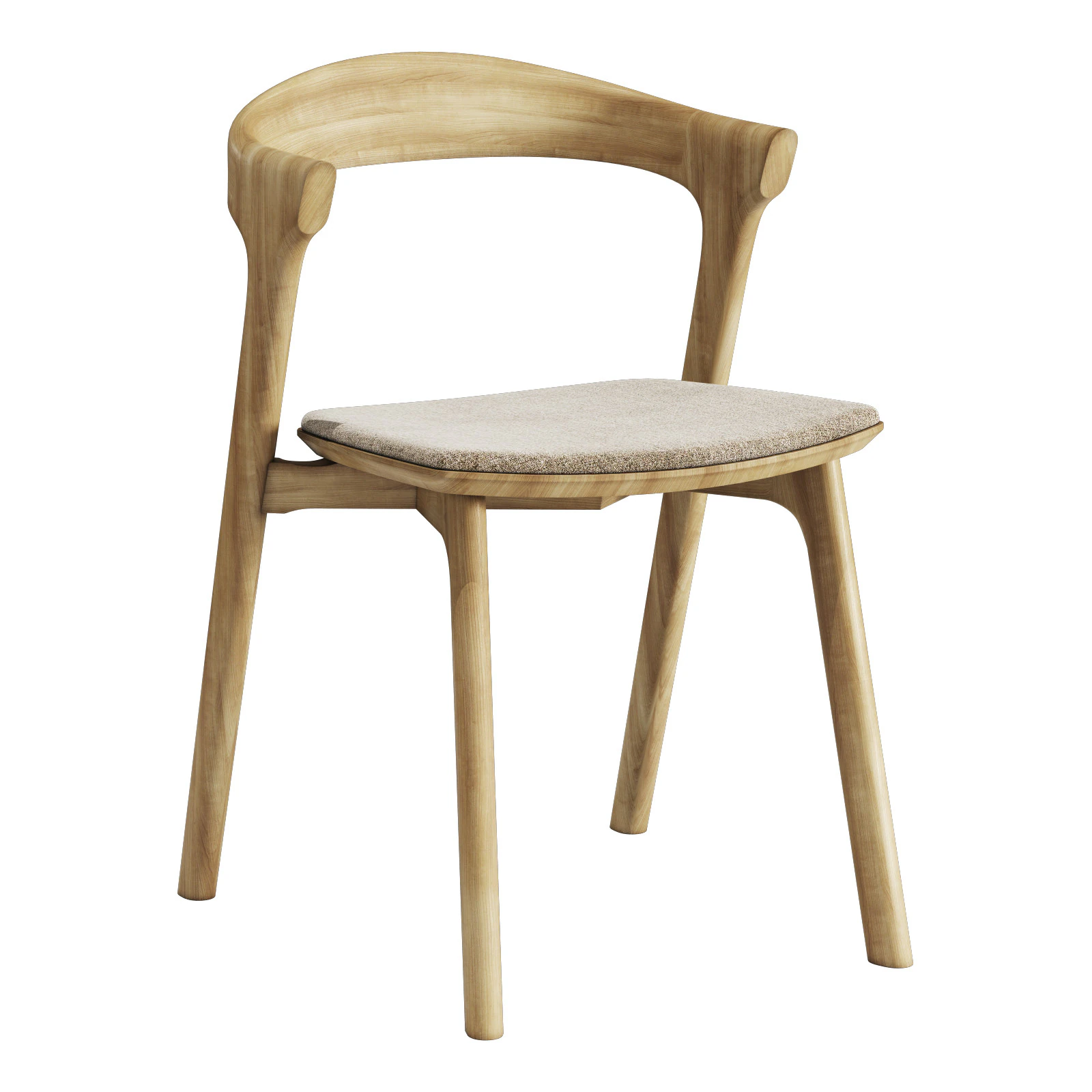 Ethnicraft bok chair 3D Model .c4d .max .obj .3ds .fbx .stl .blend