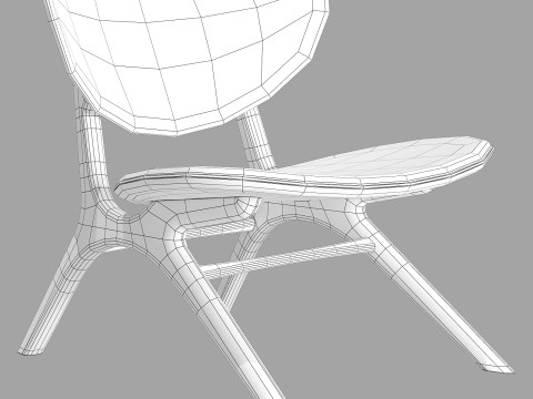 Ethnicraft eye lounge chair Modelo 3D