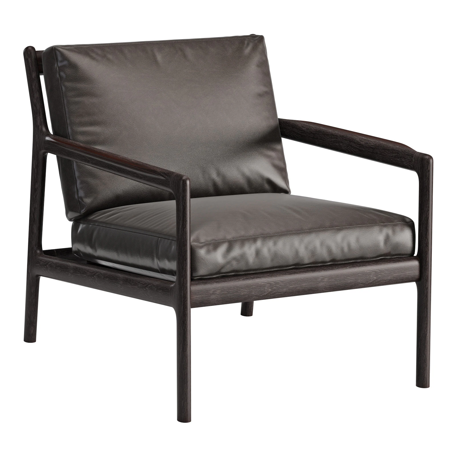 Ethnicraft jack lounge chair 3D Model .c4d .max .obj .3ds .fbx .stl .blend 