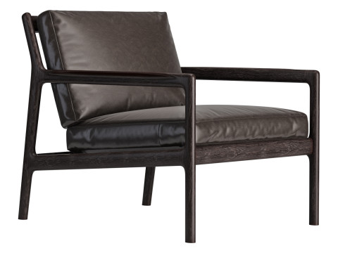 Ethnicraft jack lounge chair Modello 3D
