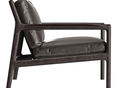 Ethnicraft jack lounge chair Modello 3D
