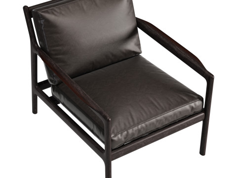 Ethnicraft jack lounge chair Modello 3D