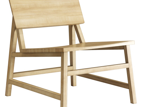 Ethnicraft N2 lounge chair 3D Model