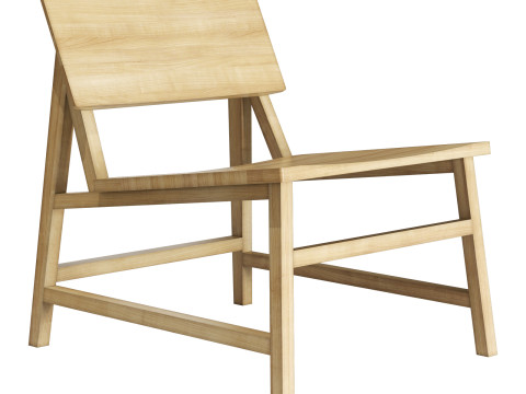 Ethnicraft N2 lounge chair 3D Model