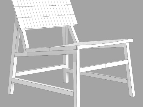 Ethnicraft N2 lounge chair 3D Model