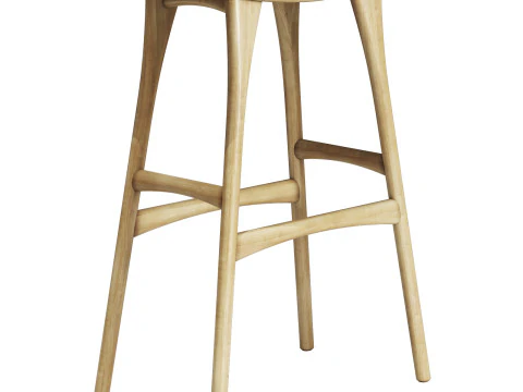 Ethnicraft osso bar stool 3D Model