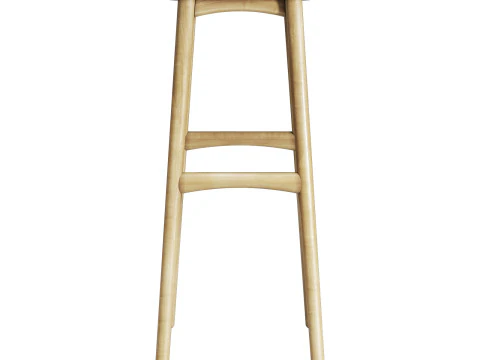Ethnicraft osso bar stool 3D Model