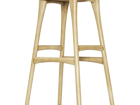 Ethnicraft osso bar stool 3D Model