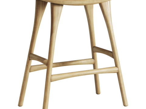 Ethnicraft osso counter stool 3Dモデル