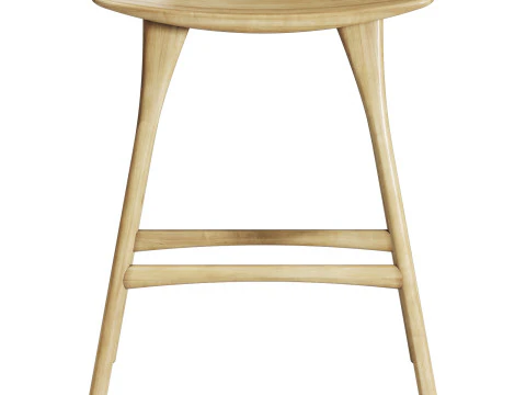 Ethnicraft osso counter stool 3D Model