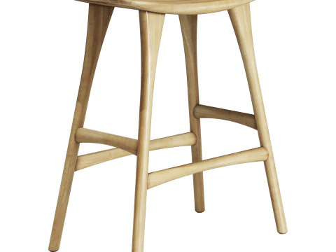 Ethnicraft osso counter stool 3D Model