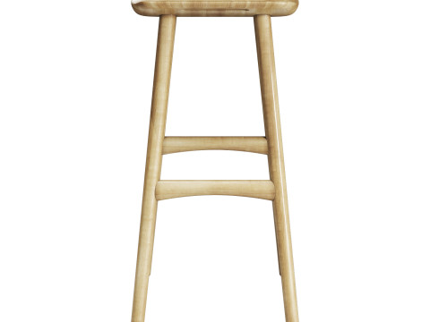 Ethnicraft osso counter stool Model 3D