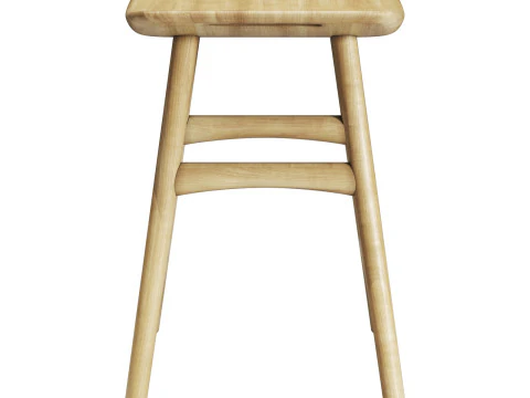 Banqueta de osso etnicraft Modelo 3D