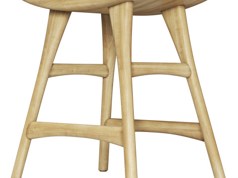 Ethnicraft osso stool 3D मॉडल