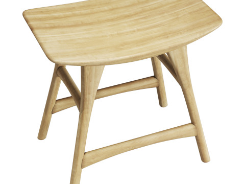 Ethnicraft osso stool 3D मॉडल