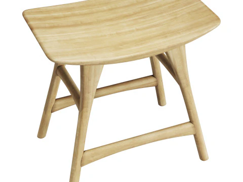 Banqueta de osso etnicraft Modelo 3D