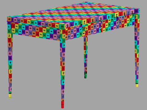 Galimberti nino ambra desk 3Dモデル