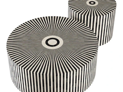 Kare electra coffee tables 3D Model