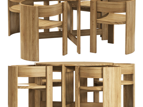 Kristina Dam studio collector dining set 3Dモデル
