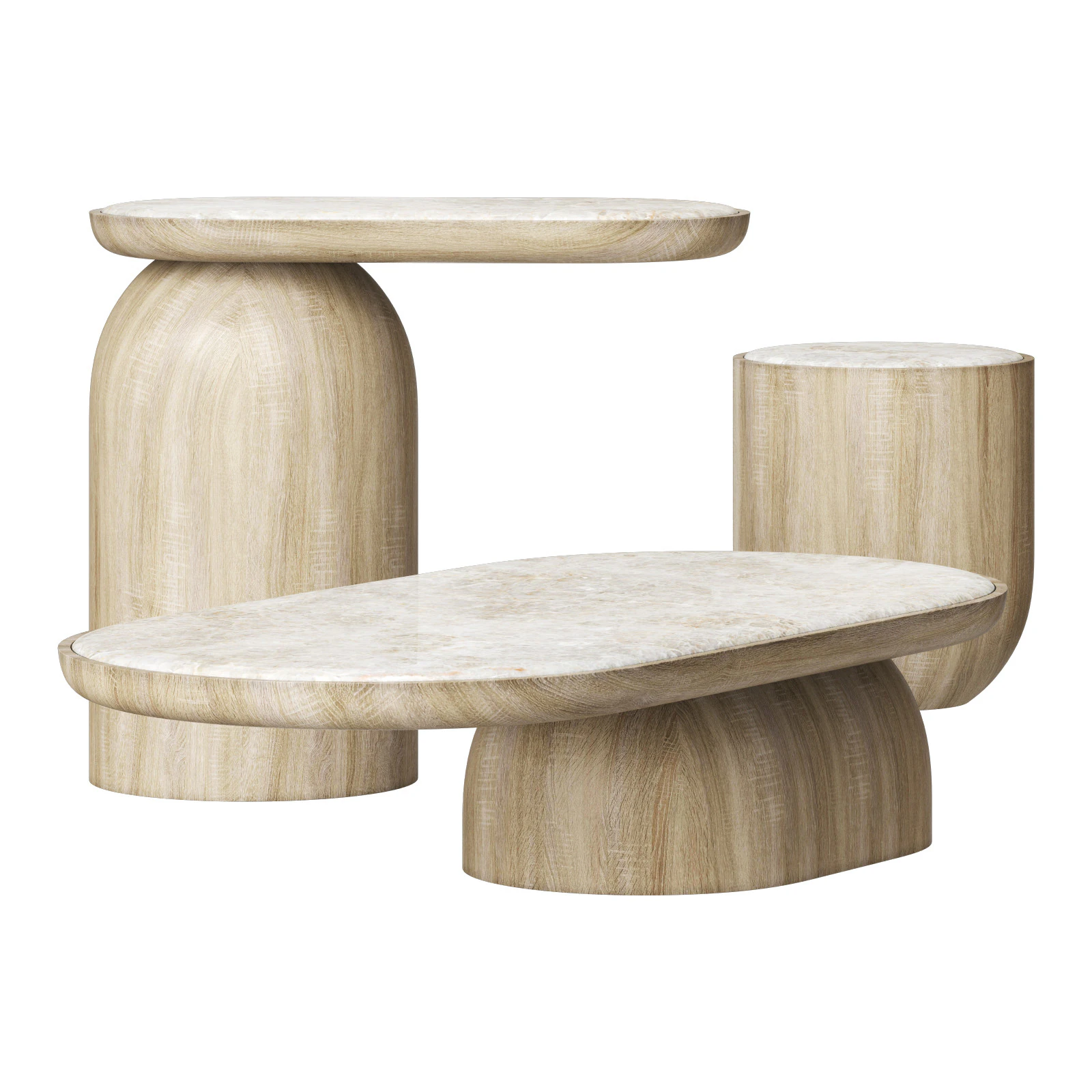 Mozea quartam coffee table 3D Model .c4d .max .obj .3ds .fbx .stl .blend 