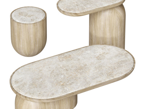 Mozea quartam coffee table 3D 模型