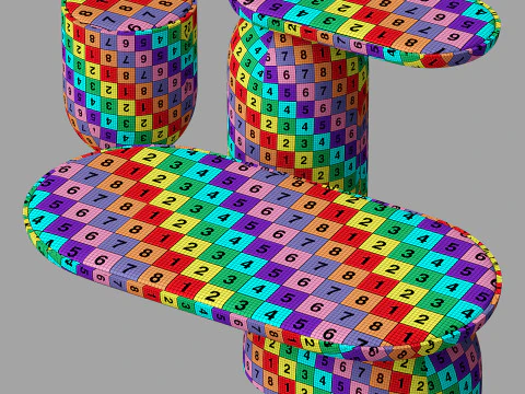 Mozea quartam coffee table 3D Model