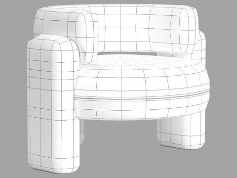 Royal stranger embrace armchair 3D Модель